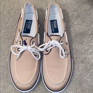 Polo boat shoes barely worn